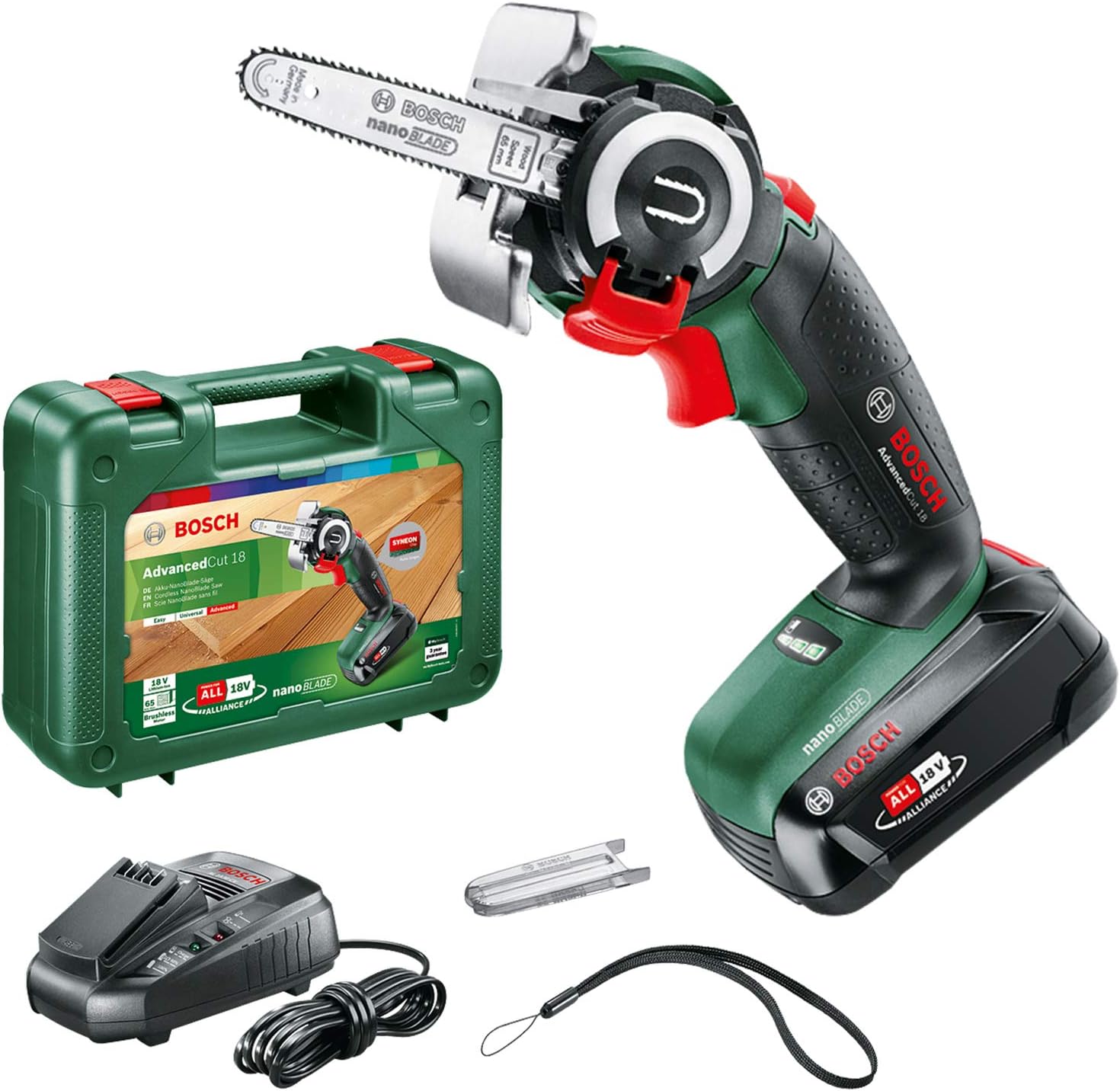 Bosch AdvancedCut 18 Nanoblade Cordless Reciprocating Saw - Green